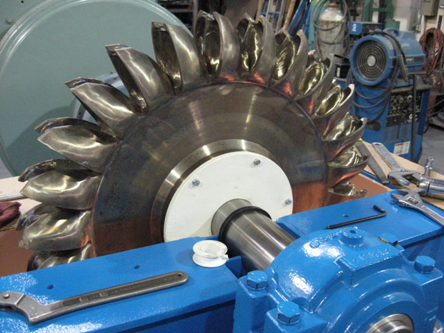 Pelton hydraulic turbine runner