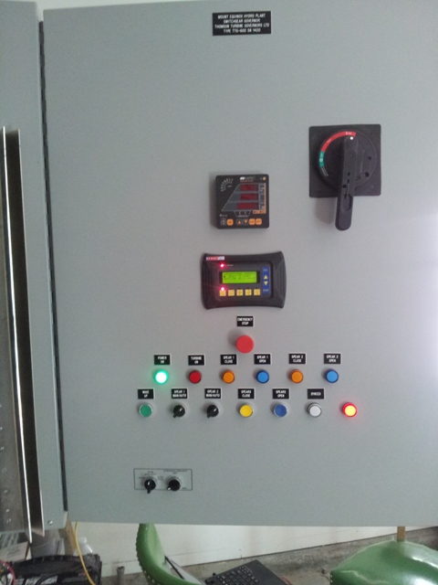 Pelton Hydro Turbine Switchgear and Control Panel