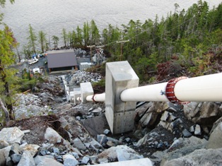 Hydropower Penstock in Klemtu, BC